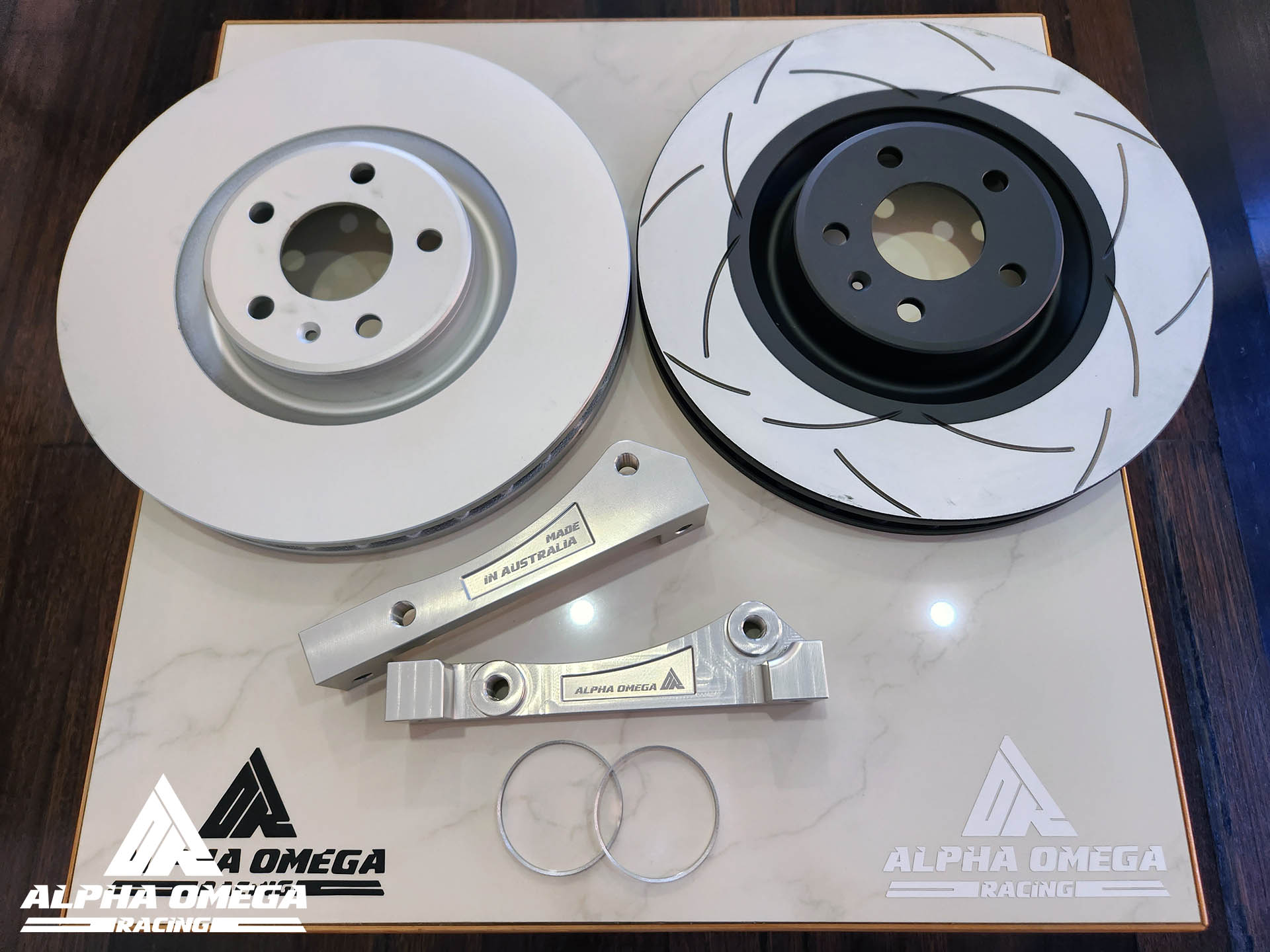 Audi RS 356mm rotor front rotor swap kit